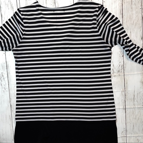 Calvin Klein Large black white stripe classic top - Picture 3 of 4